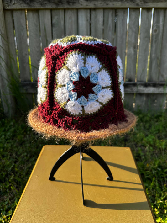 Granny Square Bucket Hat